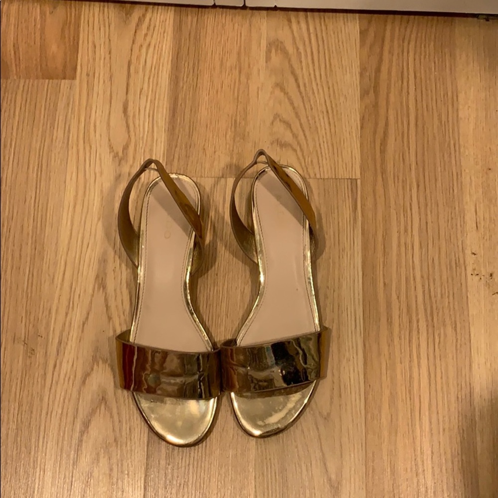 ALDO Rose gold sling back sandals Size 7.5